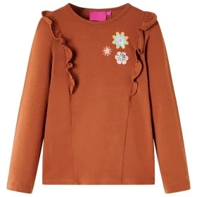 Children's long-sleeved t-shirt in cognac color 104 by vidaXL, Kids T-shirts - Ref: Foro24-13680, Price: 8,30 €, Discount: %