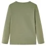Khaki Langarm-T-Shirt für Kinder 116 von vidaXL, Kinder-T-Shirts - Ref: Foro24-13726, Preis: 8,45 €, Rabatt: %
