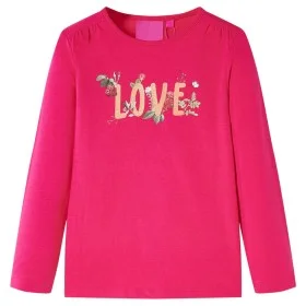 Langarm-T-Shirt für Kinder in glänzendem Pink 104 von vidaXL, Kinder-T-Shirts - Ref: Foro24-13730, Preis: 8,45 €, Rabatt: %