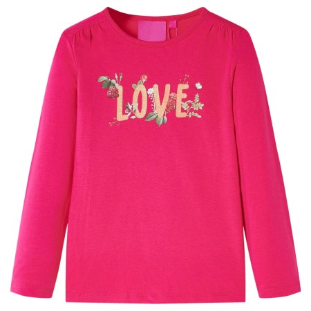 Bright pink long-sleeved children's t-shirt size 104 by vidaXL, Kids T-shirts - Ref: Foro24-13730, Price: 8,54 €, Discount: %
