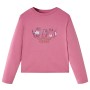 Langärmeliges Kinder-T-Shirt mit Himbeer-Pferde-Print 128 von vidaXL, Kinder-T-Shirts - Ref: Foro24-14447, Preis: 8,20 €, Rab...