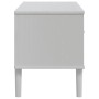 Mueble de TV SENJA aspecto ratán madera pino blanco 106x40x49cm de vidaXL, Muebles TV - Ref: Foro24-358041, Precio: 75,95 €