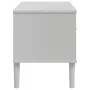 SENJA TV stand with rattan wood appearance in white pine, 106x40x49cm. by vidaXL, TV Furniture - Ref: Foro24-358041, Price: 7...