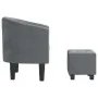 Armchair with dark gray velvet footstool by vidaXL, Armchairs - Ref: Foro24-356478, Price: 154,65 €, Discount: %