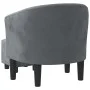 Sessel mit dunkelgrauem Samthocker von vidaXL, Sessel - Ref: Foro24-356478, Preis: 155,41 €, Rabatt: %