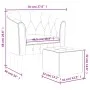 Sessel mit dunkelgrauem Samthocker von vidaXL, Sessel - Ref: Foro24-356478, Preis: 155,41 €, Rabatt: %