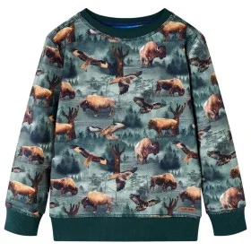 Dunkelgrünes Kinder-Sweatshirt 104 von vidaXL, Kinder-T-Shirts - Ref: Foro24-12980, Preis: 12,41 €, Rabatt: %