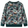 Dunkelgrünes Kinder-Sweatshirt 128 von vidaXL, Kinder-T-Shirts - Ref: Foro24-12982, Preis: 12,41 €, Rabatt: %