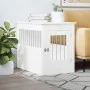 Jaula para perros madera de ingeniería blanco 55x80x68 cm de vidaXL, Casetas para perros - Ref: Foro24-838323, Precio: 93,61 ...