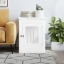 Jaula para perros madera de ingeniería blanco 55x80x68 cm de vidaXL, Casetas para perros - Ref: Foro24-838323, Precio: 93,61 ...