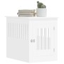 Engineered wood dog crate, white, 55x80x68 cm by vidaXL, Dog kennels - Ref: Foro24-838323, Price: 88,73 €, Discount: %