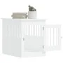 Jaula para perros madera de ingeniería blanco 55x80x68 cm de vidaXL, Casetas para perros - Ref: Foro24-838323, Precio: 93,61 ...