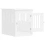Jaula para perros madera de ingeniería blanco 55x80x68 cm de vidaXL, Casetas para perros - Ref: Foro24-838323, Precio: 93,61 ...