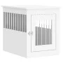 Engineered wood dog crate, white, 55x75x65 cm by vidaXL, Dog kennels - Ref: Foro24-838316, Price: 89,52 €, Discount: %
