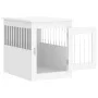 Hundekäfig aus Holzwerkstoff weiß 55x75x65 cm von vidaXL, Hundehütten - Ref: Foro24-838316, Preis: 89,52 €, Rabatt: %