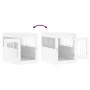 Engineered wood dog crate, white, 55x75x65 cm by vidaXL, Dog kennels - Ref: Foro24-838316, Price: 89,52 €, Discount: %