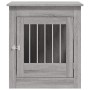 Jaula para perros madera ingeniería gris Sonoma 64,5x80x71 cm de vidaXL, Casetas para perros - Ref: Foro24-838335, Precio: 95...