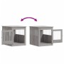Jaula para perros madera ingeniería gris Sonoma 64,5x80x71 cm de vidaXL, Casetas para perros - Ref: Foro24-838335, Precio: 95...