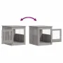 Sonoma Hundekäfig aus grauem Holzwerkstoff 64,5x80x71 cm von vidaXL, Hundehütten - Ref: Foro24-838335, Preis: 100,96 €, Rabat...