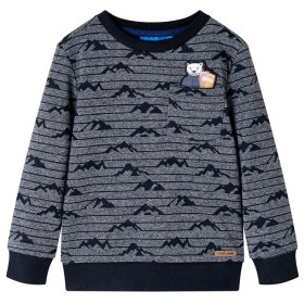 Sudadera infantil azul marino mélange 128 de vidaXL, Camisetas para niños - Ref: Foro24-13152, Precio: 13,44 €, Descuento: %