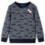 Marineblaues Kinder-Sweatshirt meliert 128 von vidaXL, Kinder-T-Shirts - Ref: Foro24-13152, Preis: 13,30 €, Rabatt: %