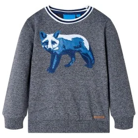 Marineblaues Kinder-Sweatshirt meliert 92 von vidaXL, Kinder-T-Shirts - Ref: Foro24-13339, Preis: 11,29 €, Rabatt: %