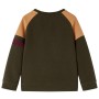 Dark khaki and camel children's sweatshirt size 116 by vidaXL, Kids T-shirts - Ref: Foro24-13391, Price: 13,64 €, Discount: %
