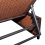 Liegende Gartenstühle mit Tisch, 2 Stück, braunes PE-Rattan von vidaXL, Liegen - Ref: Foro24-43068, Preis: 172,05 €, Rabatt: %