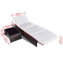 Liegende Gartenstühle mit Tisch, 2 Stück, braunes PE-Rattan von vidaXL, Liegen - Ref: Foro24-43068, Preis: 172,05 €, Rabatt: %