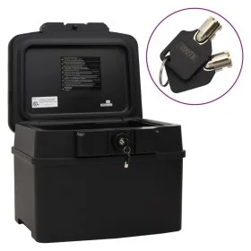 Black safe 44x37x34 cm by vidaXL, Safes - Ref: Foro24-154962, Price: 154,60 €, Discount: %