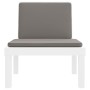 Sonnenliege mit weißen PP-Kissen von vidaXL, Liegen - Ref: Foro24-364724, Preis: 169,04 €, Rabatt: %