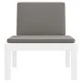 Sun lounger with white PP cushions. by vidaXL, Loungers - Ref: Foro24-364724, Price: 159,73 €, Discount: %
