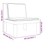 Sonnenliege mit weißen PP-Kissen von vidaXL, Liegen - Ref: Foro24-364724, Preis: 169,04 €, Rabatt: %
