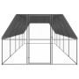 Jaula gallinero de exterior de acero galvanizado 3x10x2 m