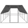 Jaula gallinero de exterior de acero galvanizado 3x10x2 m de vidaXL, Jaulas y habitáculos para animales pequeños - Ref: Foro2...