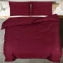 Bettbezug-Set aus heller Mikrofaser in Burgunderrot, 240 x 220 cm von vidaXL, Bettbezüge - Ref: Foro24-136032, Preis: 22,16 €...