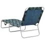 Faltbarer Liegestuhl aus Stahl und bedrucktem Blattstoff von vidaXL, Liegen - Ref: Foro24-310331, Preis: 60,79 €, Rabatt: %