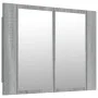 Schrank mit Spiegel und LED aus grauem Sperrholz 60x12x45 cm. von vidaXL, Badezimmerwaschtische - Ref: Foro24-822842, Preis: ...