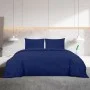 Leichtes Mikrofaser-Bettbezug-Set in Marineblau, 200x200 cm. von vidaXL, Bettbezüge - Ref: Foro24-136011, Preis: 22,08 €, Rab...