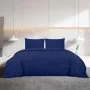 Leichtes Mikrofaser-Bettbezug-Set in Marineblau, 260x220 cm. von vidaXL, Bettbezüge - Ref: Foro24-136013, Preis: 26,35 €, Rab...