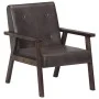 Sillón de cuero auténtico gris by vidaXL, Armchairs - Ref: Foro24-247643, Price: 212,16 €, Discount: %