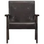 Sillón de cuero auténtico gris by vidaXL, Armchairs - Ref: Foro24-247643, Price: 212,16 €, Discount: %