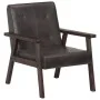 Sillón de cuero auténtico gris by vidaXL, Armchairs - Ref: Foro24-247643, Price: 212,16 €, Discount: %