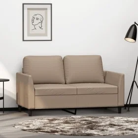 Sofá de 2 plazas de cuero sintético color capuchino 120 cm by vidaXL, Sofas - Ref: Foro24-359332, Price: 198,57 €, Discount: %