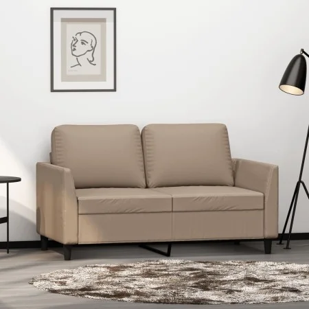 Sofá de 2 plazas de cuero sintético color capuchino 120 cm by vidaXL, Sofas - Ref: Foro24-359332, Price: 198,57 €, Discount: %