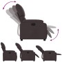 Dunkelbraunes Stoff-Sessel mit Liegefunktion von vidaXL, Sessel - Ref: Foro24-373415, Preis: 211,48 €, Rabatt: %