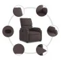 Dunkelbraunes Stoff-Sessel mit Liegefunktion von vidaXL, Sessel - Ref: Foro24-373415, Preis: 193,16 €, Rabatt: %