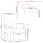 Dunkelbraunes Stoff-Sessel mit Liegefunktion von vidaXL, Sessel - Ref: Foro24-373415, Preis: 211,48 €, Rabatt: %