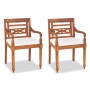 Set de muebles de jardín 4 pzas y cojines madera maciza de teca de vidaXL, Conjuntos de jardín - Ref: Foro24-43055, Precio: 4...