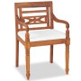 Set Gartenmöbel 4-teilig und Kissen massives Teakholz von vidaXL, Gartensets - Ref: Foro24-43055, Preis: 498,36 €, Rabatt: %